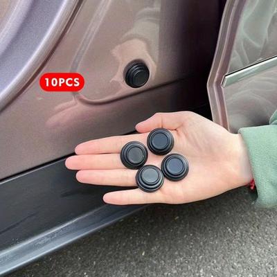 10PCS Car Door Shock Absorbing Gasket, 1.1 Inch Door Closing Buffer Silencer Pad, Self Adhesive Sound Insulation Protector
