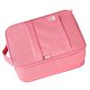 Hangable Folding Shoe Bag Big Waterproof Portable Multifunctional Shoe Storage Traveling Bag Pink