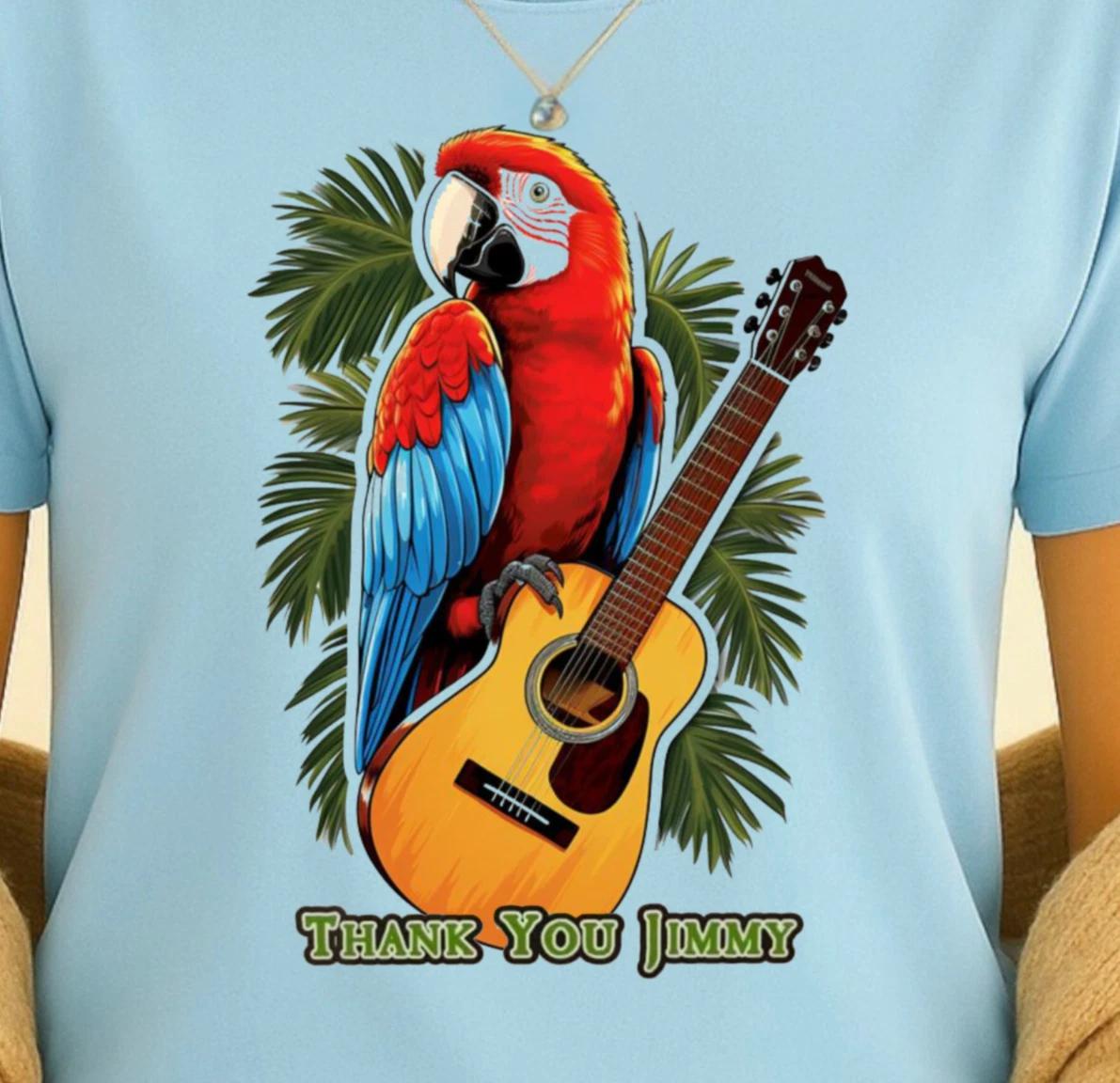 Thank You Jimmy Tee, Buffett Inspired Shirt, Beach Vibes T-Shirt, Summerwear 2XL