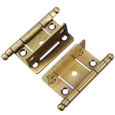 2Pcs Solid Door Hinges Furniture Cabinet Hinges Premium Proof Smooth Sliding Suitable for Cupboard Wardrobe Doors