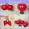 Cherry Plush Toy Pillow Doll And Keychain With Pp Cotton Filling Soft Cushion For Girls Gift
