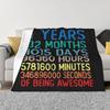 11 Years Old Of Being Awesome Custom Home Decor An Ultra-Soft Micro Fleece Blanket
