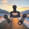 1 Set 2.3cm Ball Clamp Bracket For Motorbike Phone Holder PJ10/PJ13/PJ18 Motorcycle Handlebar Mount Base Kit Accessories