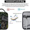 Spel Tecknad Isolerad Lunchväska Matlåda för Män Kvinnor Pojkar Flickor Återanvändbar Termisk Bärkasse för Kontorsarbete Skola Picknick