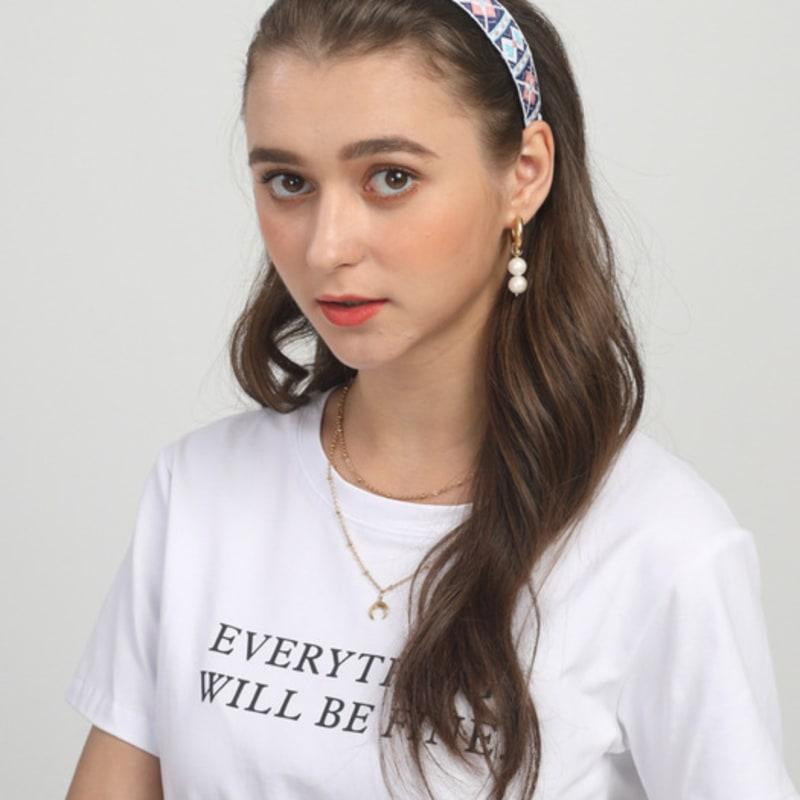 LALA African Pattern Hairband-L/BLUE