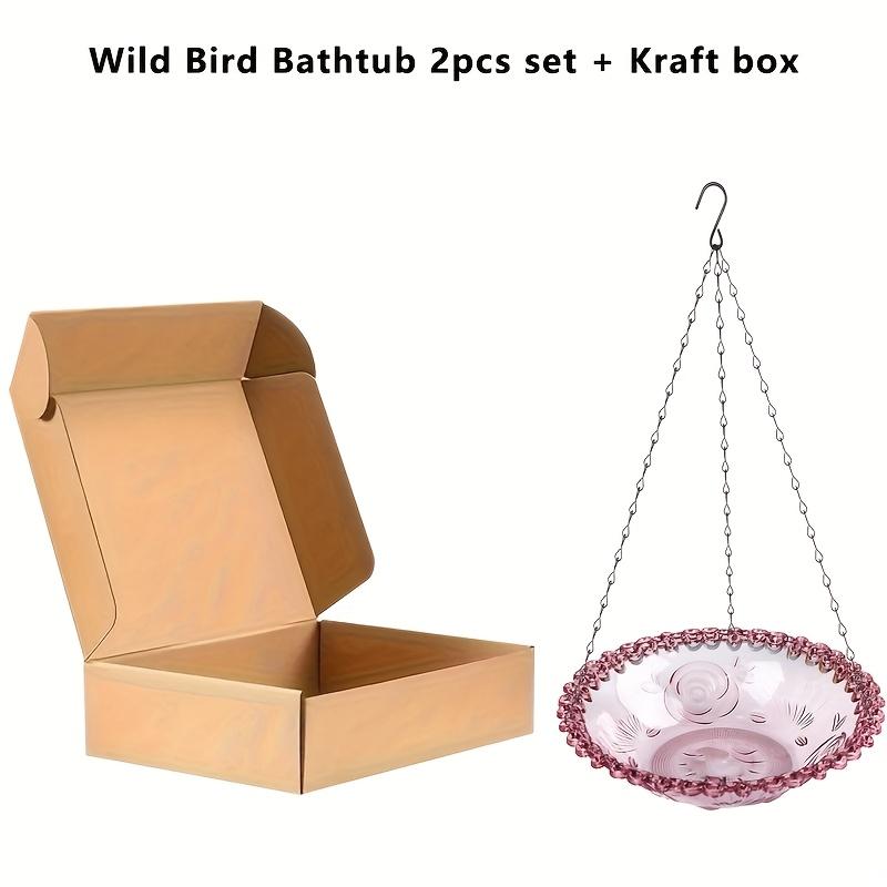 ORNAMENTAL SUSPENDED BIRD FEEDER - Vibrant Bird Bath Featuring A Chain, To Put Together Hummingbird Present, Suspended Tree & Outdoor Garden Ornament