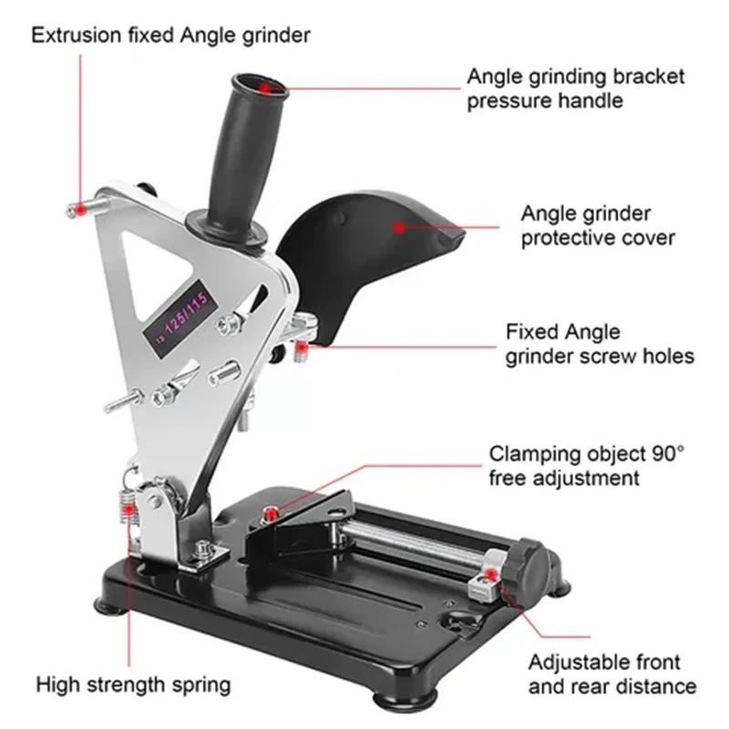 Angle Grinder Stand Multi-purpose Polisher Small Cutting Machine Mounting Bracket Modified Woodworking Table Saw Base Holder
