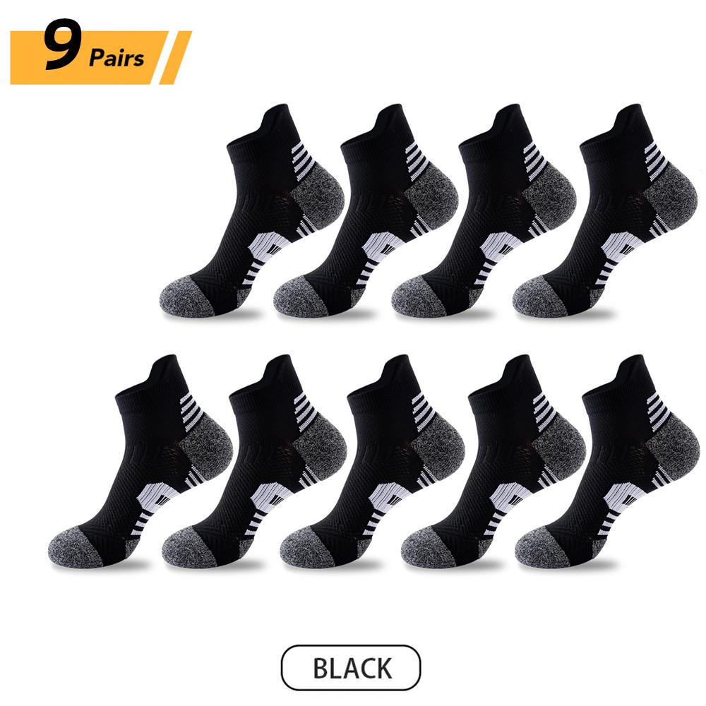 9/3 Pair Professional Fitness Sports Socks Towel Bottom Non-Slip Running Socks Men Women Quick-Drying Basketball Training Sox