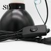 Reptile Lamp Fixture Heat Heat-Resistant Universal Easy Installation Dome Light Deep with Power Cable Cover