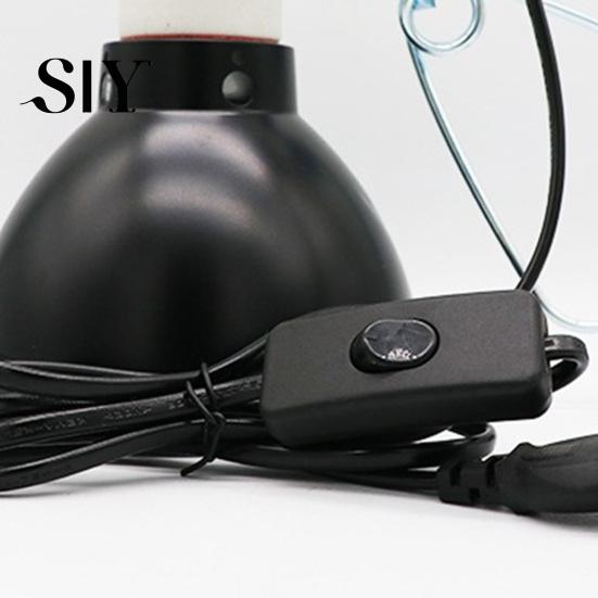 Reptile Lamp Fixture Heat Heat-Resistant Universal Easy Installation Dome Light Deep with Power Cable Cover