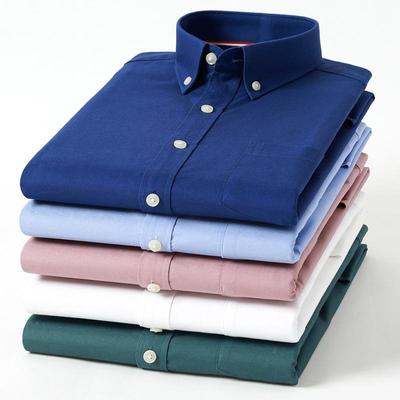 Herren Langarm Gestreiftes Oxford Button-Down Hemd - Neue Farbe