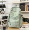 Schoolbag trendy school bag male high school student female graffiti junior high school student backpack college student large capacity lightweight 