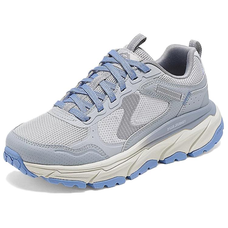 Skechers DLUX Journey Comfortable Versatile Durable Low-Top Hiking Shoes Women hiking shoes Gray Blue 180223-GYBL