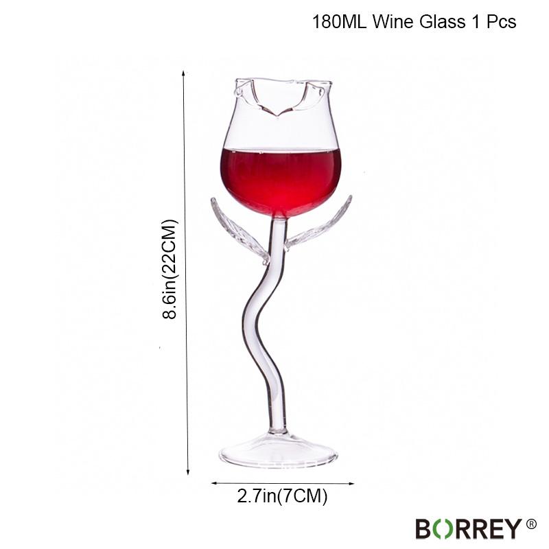 

BORREY хрустальный бокал розово-красный бокал для вина Wine Magnum стекло прозрачный бокал для вечеринок веселая кружка для холодных напитков, сока 6 унций подарок для женщин Wine Glass 1Pcs