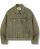 Gubin Heavy Cotton Trucker Jacket - Khaki Brown