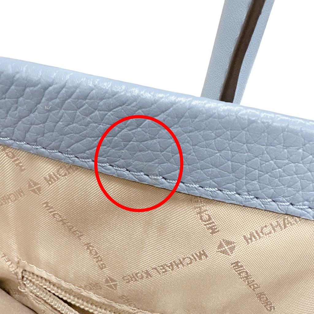 Michael Kors Shoulder Bag Handbag Cowhide Light Blue Women 35S2G7ZT7L Used