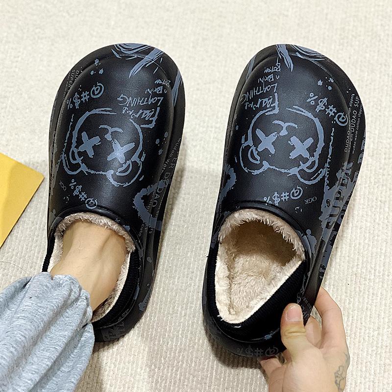 Зимняя пара плюс бархат теплые хлопковые туфли ленивые туфли повседневная мода плюс — фото 15