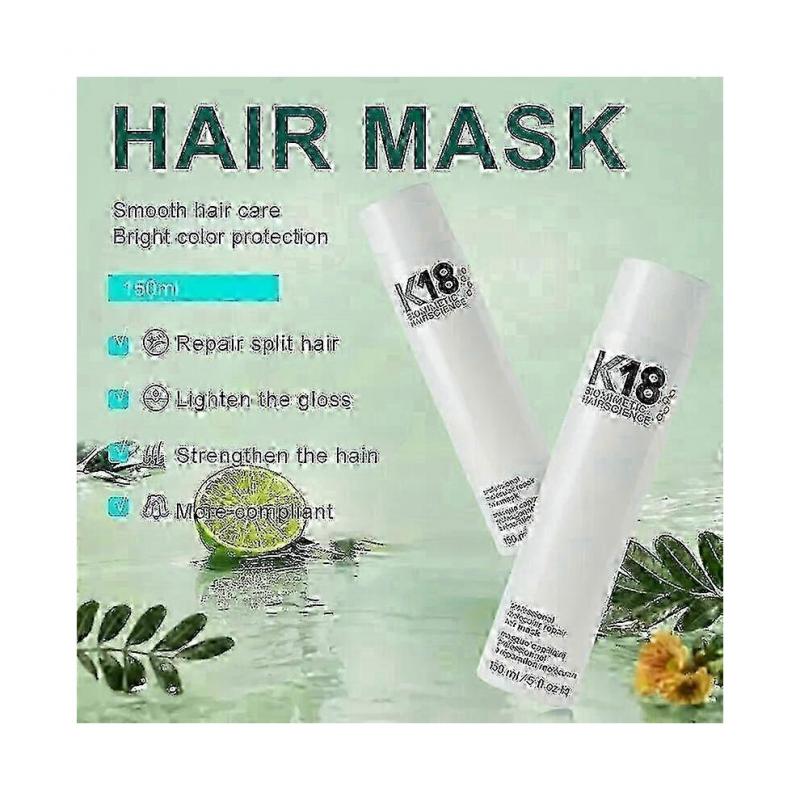 3 Peças K18 150ml Máscara Capilar Molecular de Reparo Leave-In para Cabelos Danificados - Condicionamento Profundo, Textura Macia, Restauração Capilar Novo Lançamento