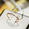CAOSHI Fashion Thin Finger Ring with Bright Zirconia Female Daily Wearable Jewelry Graceful Women Versatile Accessories Gift