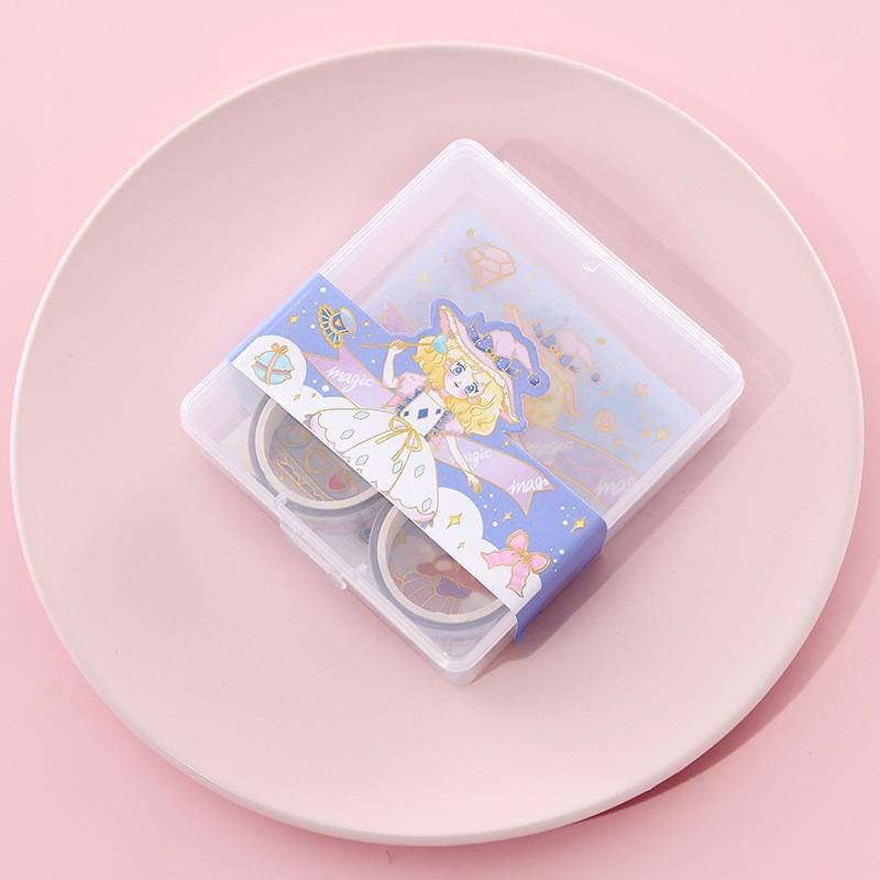 Set di Washi Tape Floreali - 12 Rotoli per Diari Fai-da-te e Decorazione