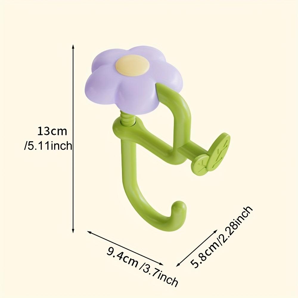Flower Bag Hook, No Drill Desk Hanger, Portable Clamp for Table Edge, Side Mount Organizer for Student School Classroom Desk