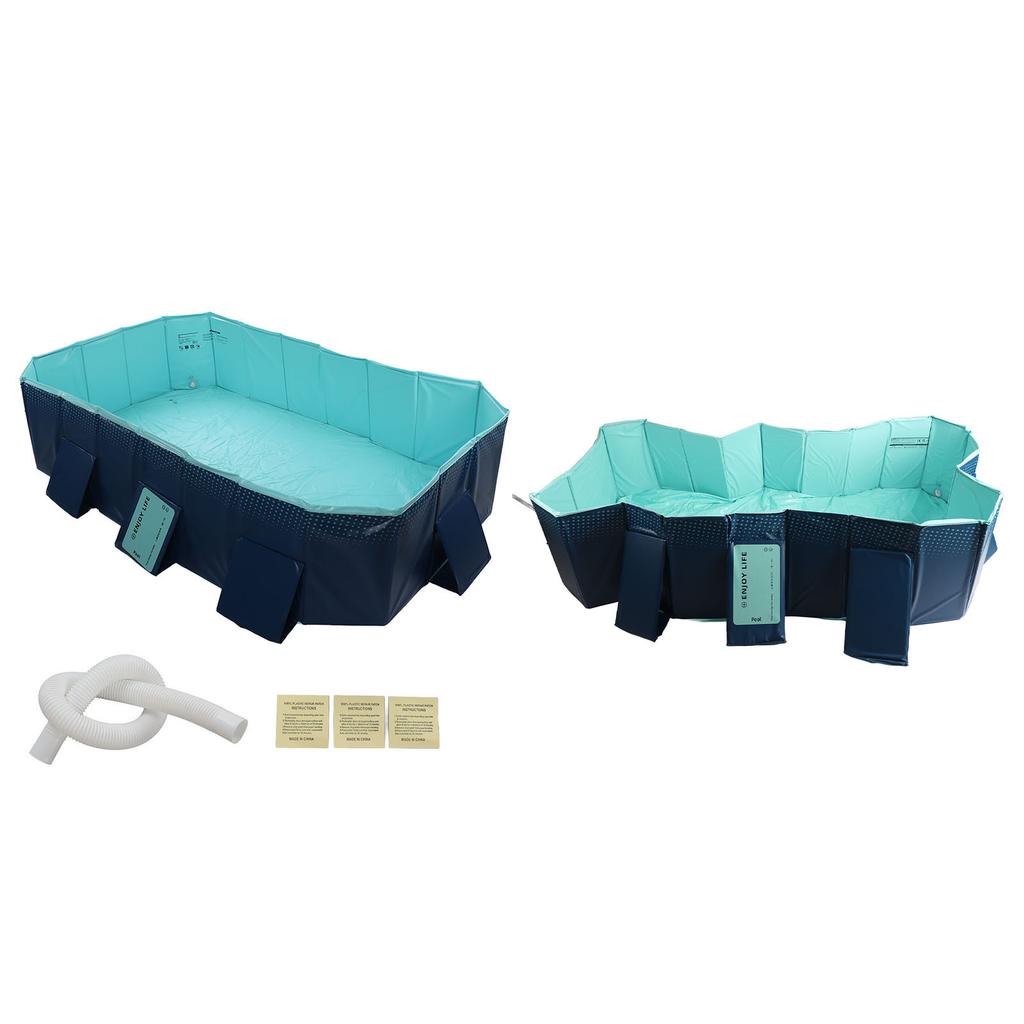 Backyard Pool Foldable Swimming Pool Foldable Swimming Pool Folding Oversize Bath Pool Inflation  for Home Outdoor Kids Pool