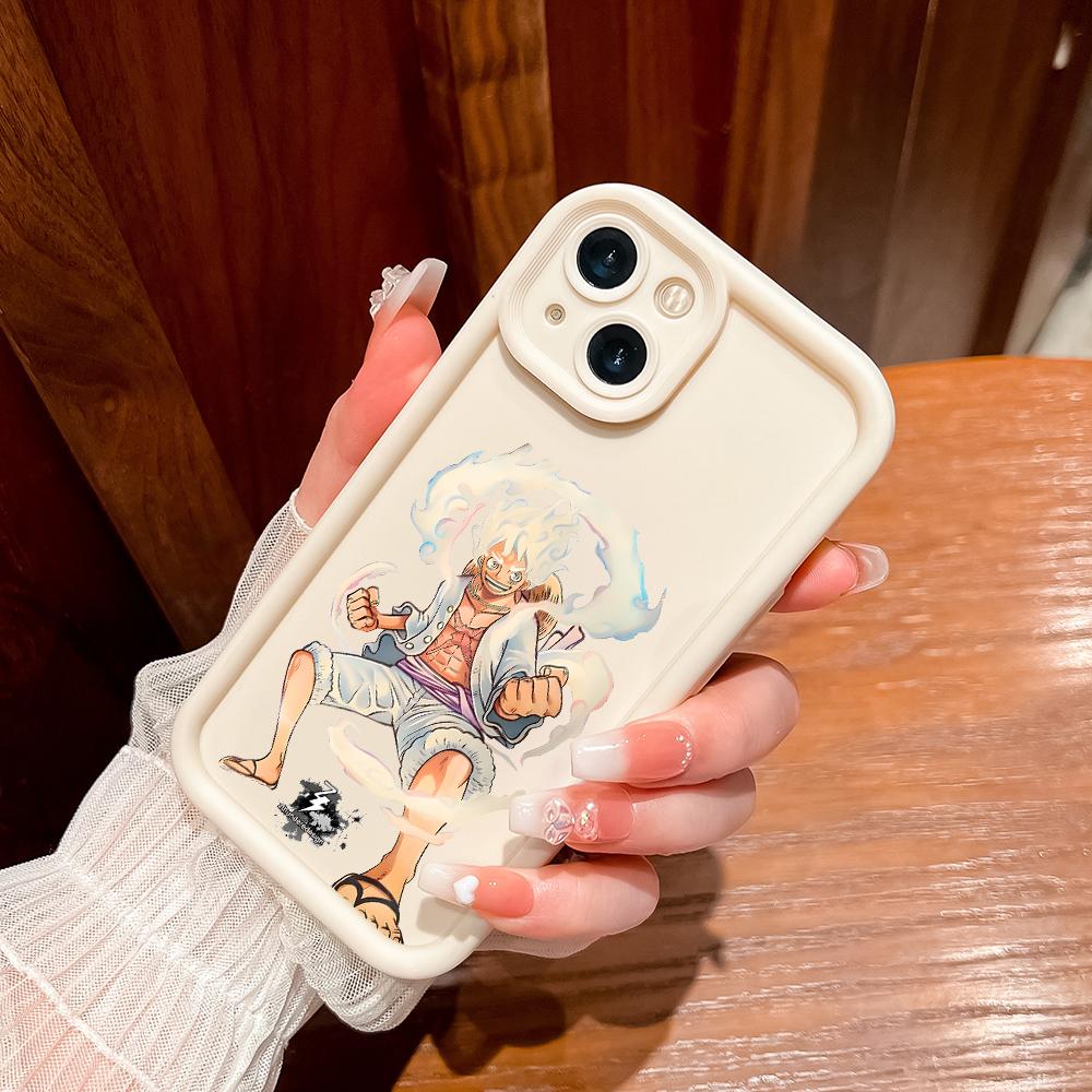 Soft Silicone Square Ladder Printing Pattern Phone Casing Full Cover Camera Shockproof Protection Rubber Case for OPPO Realme