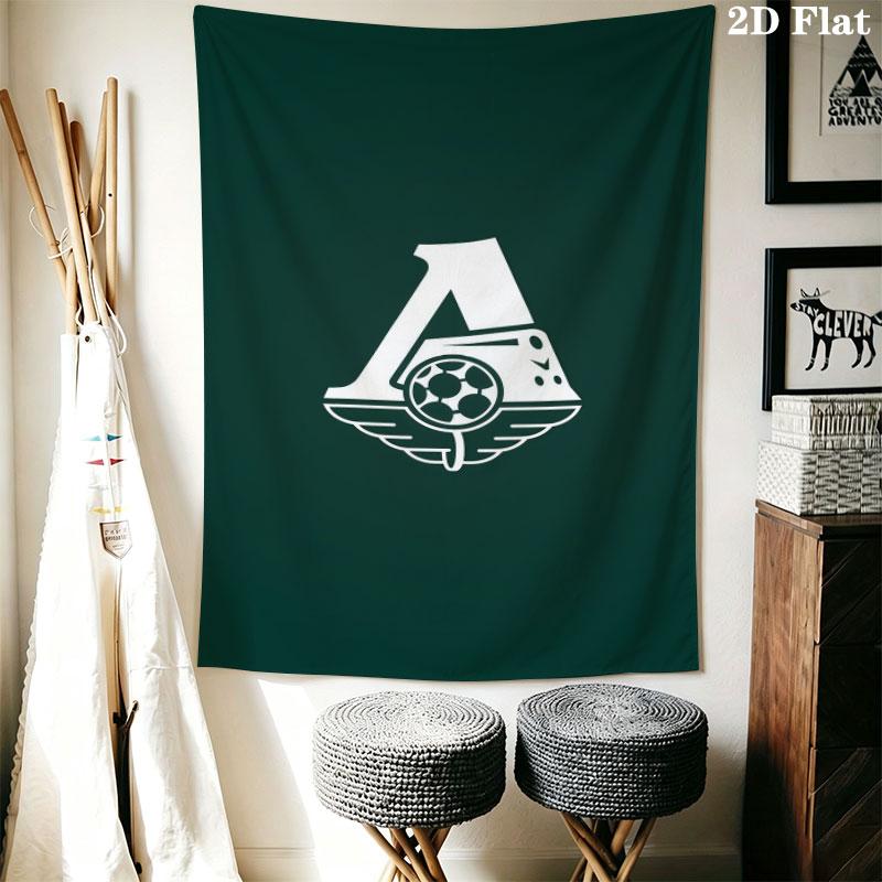 Lokomotiv Moscow Glory Wall Hanging Printed Fabric Blanket Decorative Tapestries for Bedroom Living Room Home Decor
