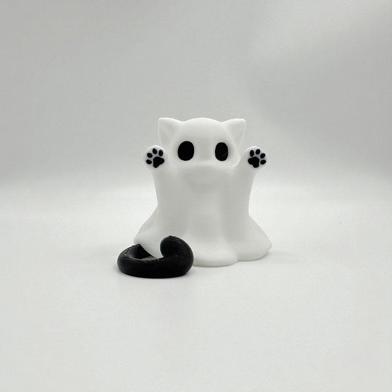 Cute Middle Finger Ghost Statue Mini Halloween Decorations For Home Centerpiece Coffee Table Ornament Adorable Horror Figure
