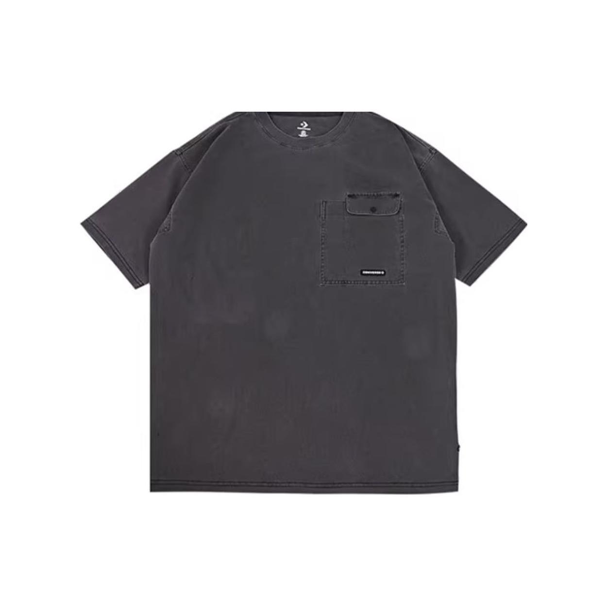 

New Converse T Shirts Unisex Gray 10025228-A01 M