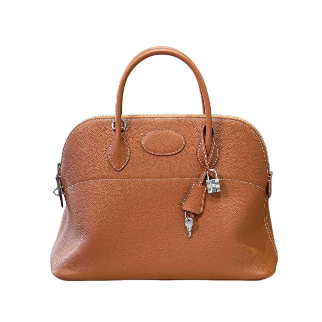 Přeshraniční první vrstva hovězí kůže nerezové kování čtyři uši ručně šitý 31/35 bowlingová kabelka dámská