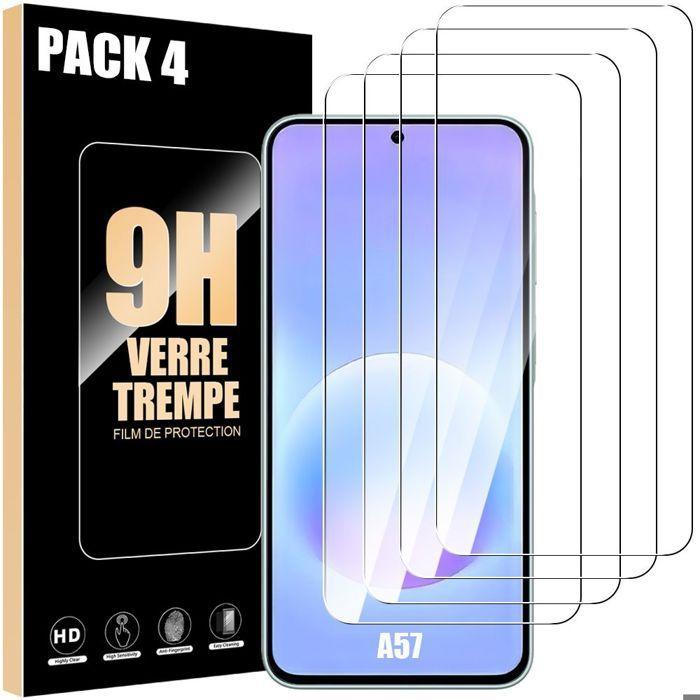 4x Verre Trempé pour Samsung Galaxy A57 5G - Antichoc Anti-Rayures Transparent 9H
