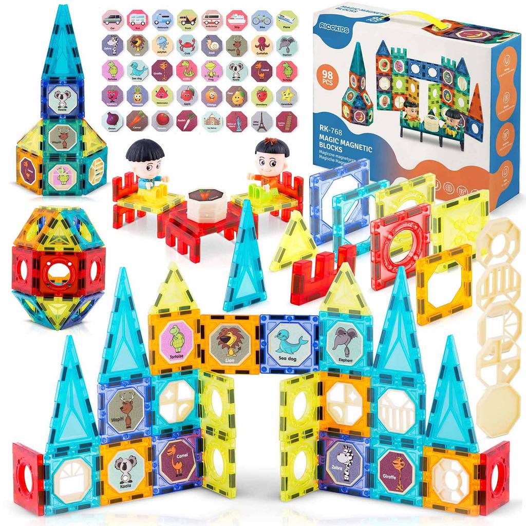 Magnetic Tower Building Blocks By Ricokids