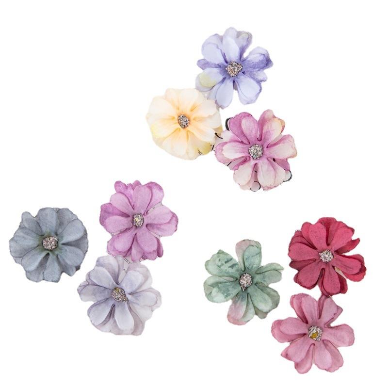 Simulation Star Language Flowers Diameter About 4.5cm Daisy Ethnic Headdress DIY Handmade Gift Box Candy Box Decorative Flowers Elegance Fake Flowers