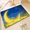 Cross-border Oil Painting Style Non-slip Diatomaceous Earth Bathroom Mat
