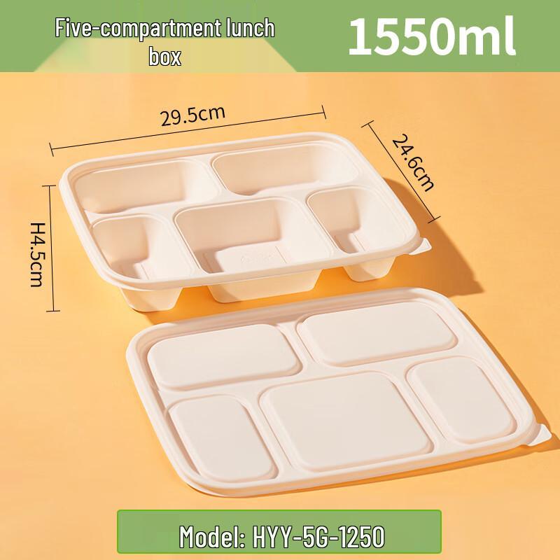 

DYMAYKI Biodegradable Compartment Takeout Boxes