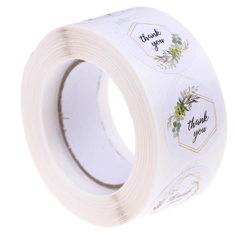 500Pcs/Roll Thank You Stickers For Seal Label Sealing Decoration Sticker