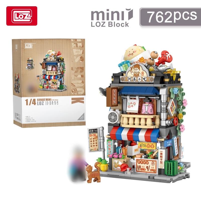 

ToylinX Street View Mini Building Blocks Concentrated in Chinese Shops Models Gifts for Children Toys Rice Noodle Shops