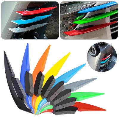 1 pár univerzálních motocyklových křídel, aerodynamických spoilerů, dynamických křídel s lepicí dekorační nálepkou pro motocykl, skútr
