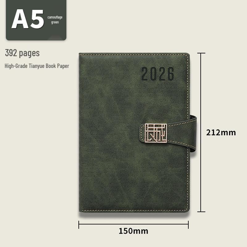 2026 Daily Planner & Business Notebook Set with Gift Box