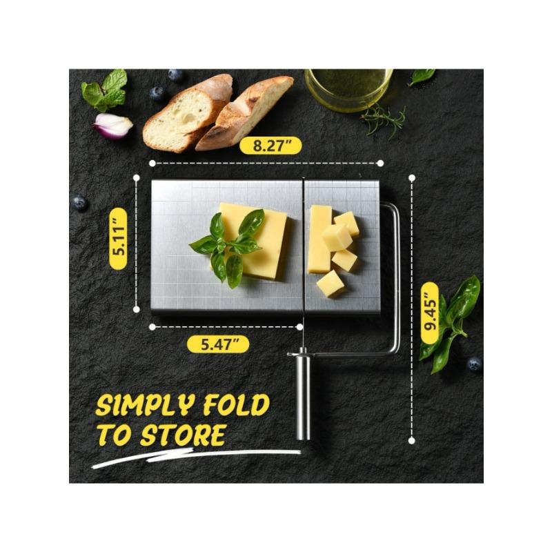 Household Cheese Cutting Machine, Ham Cheese Slicer, Cheese Cutter With Scale Cutting Knife Kitchen Tool