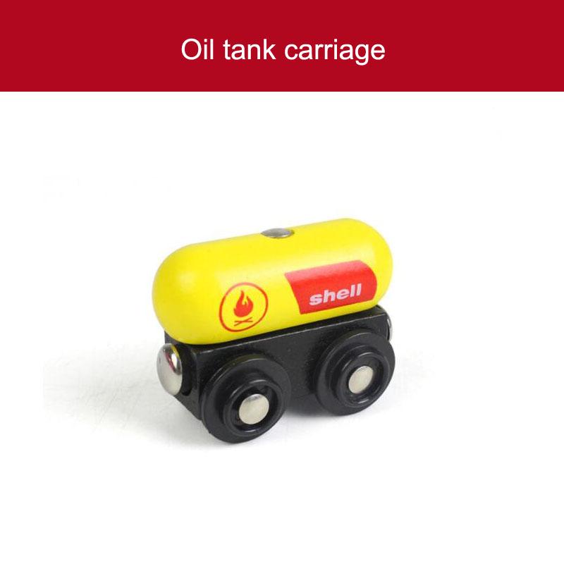 Wooden Magnetic Train Car Locomotive Toy Wood Railway Car Accessories Toys for Kids Gifts Fit Wood Biro Thomas Tracks