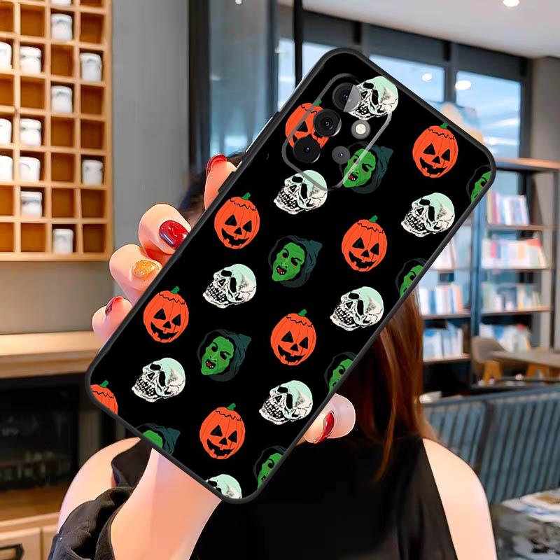 Halloween Pumpkin Horror Case For Samsung Galaxy A53 A56 A36 A06 A13 A32 A12 A22 A52 A35 A26 A16 A55 A15 A54 A34 A14