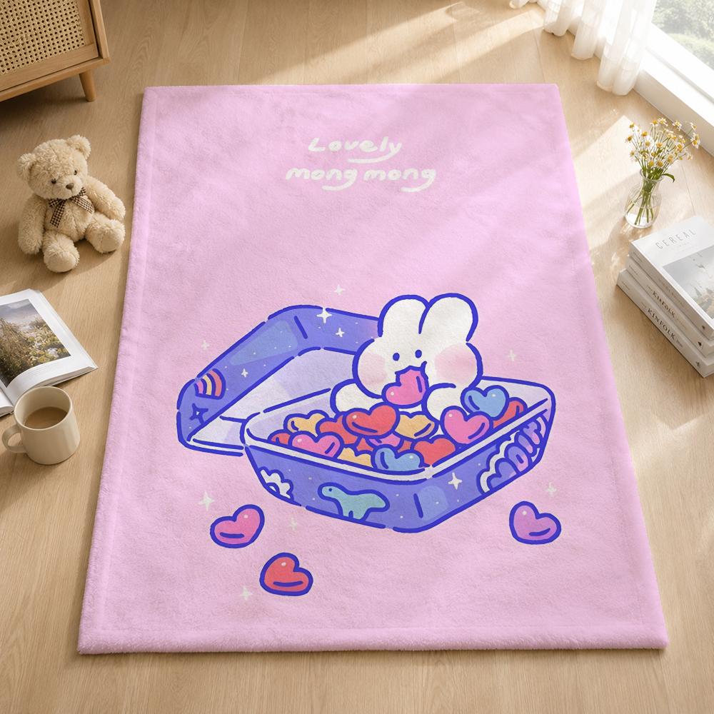 Art M-Mongmong Throw Blankets Soft Warm Flannel Blanket Bedding For Bed Living Room Home Sofa