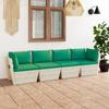 Day and Night - Day and Night 4-seater Garden Pallet Sofa with Fir Wood Cushions