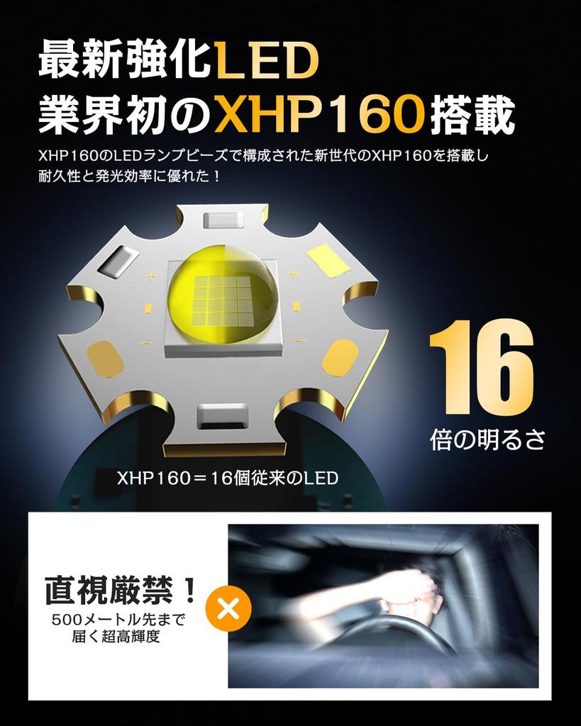 Powerful LED Flashlight US Military Earthquake Disaster Disaster Compatible with and AAA 5000mAh Battery to 16 Hours of USB Smartphone Handheld COB