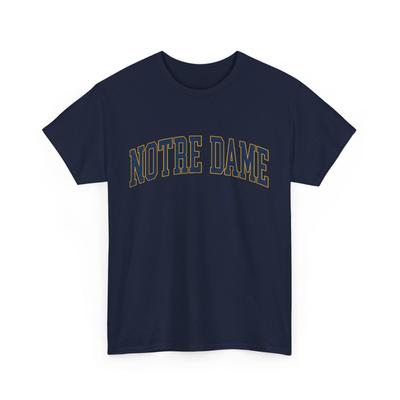 Unisex Shirt Cotton Oversize Large Size Notre Dame Indiana Design For