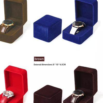 NEW Watch Box Fashion Velvet Round Corner Smartwatch Clock Storage Case Jewelry Accessories Business Packaging Boxes