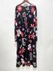 2024 Cross-Border Seasonal Long-Sleeve Printed Casual Dress