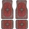Car Floor Mats Set Of 4, Oriental Turkish Persian Carpet Front And Back Rug Mats Decorative Universal For Cars SUV Trucks Vans